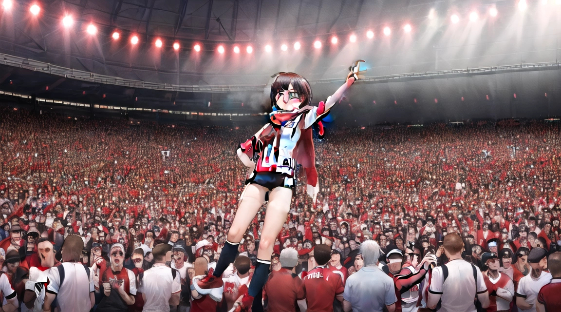 Sunderland fans celebrating at the Stadium of Light