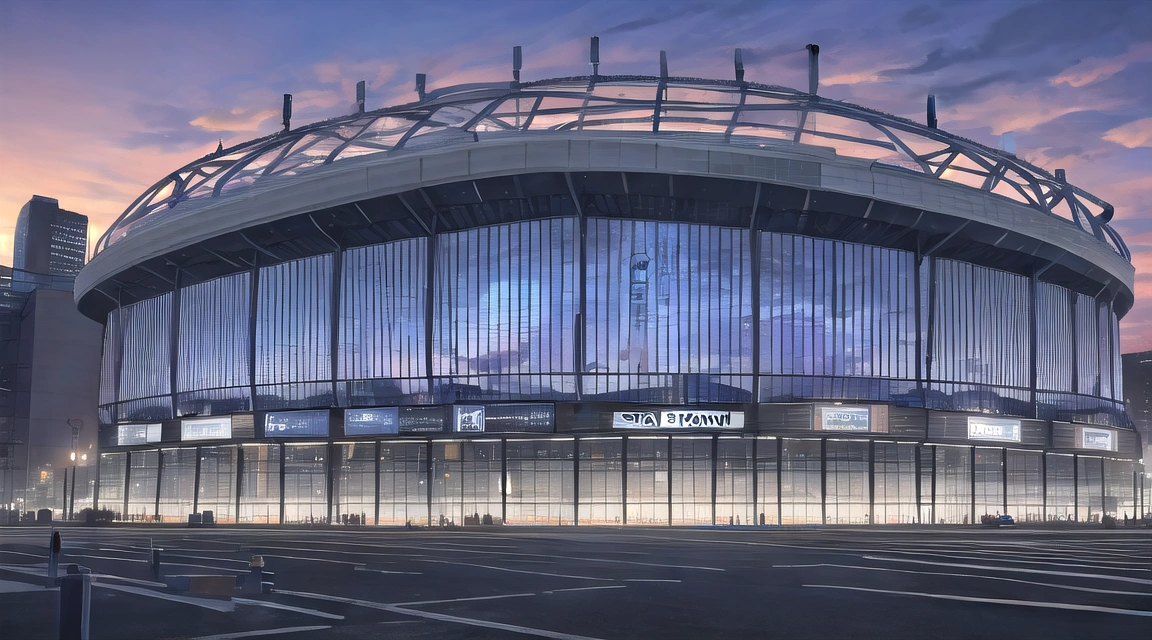 Tottenham Hotspur Stadium at dusk amid the managerial crisis